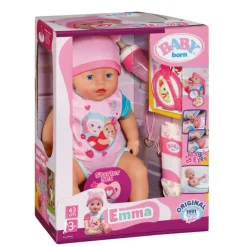 BABY born Babydukke m/ 10 livlige funksjoner 43cm - Emma