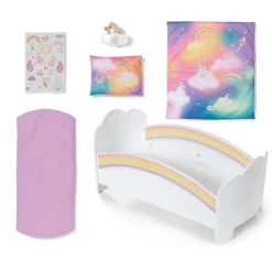 BABY born Babydukke Tilbehør 43cm - Regnbue Seng