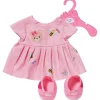 Baby Born Bjørn Plysjbamse Klær 36cm - Rosa Kjole m/ sko