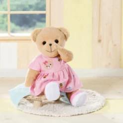Baby Born Bjørn Plysjbamse Klær 36cm - Rosa Kjole m/ sko