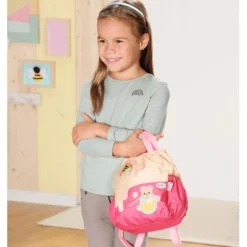 Baby Born Bjørn Plysjbamse Ryggsekk 36cm - Rosa Honning