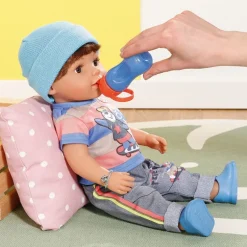 Baby Born dukke 43 cm - Bror med brunt Hår