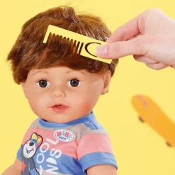 Baby Born dukke 43 cm - Bror med brunt Hår