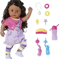 Baby Born dukke 43 cm - Søster med brunt hår