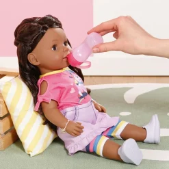 Baby Born dukke 43 cm - Søster med brunt hår