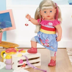 Baby Born dukke 43 cm - Søster med blondt Hår