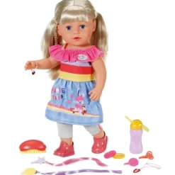 Baby Born dukke 43 cm - Søster med blondt Hår