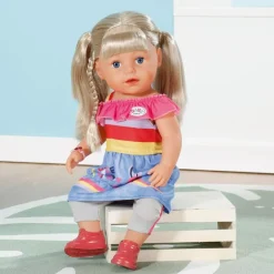 Baby Born dukke 43 cm - Søster med blondt Hår