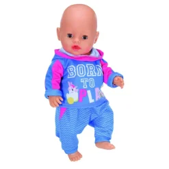 Baby Born Dukkeklær - Blå Joggedress