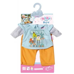 Baby Born Dukkeklær - Overdel og gul Bukse