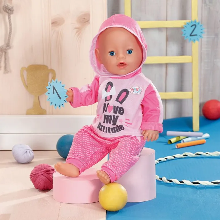 Baby Born Dukkeklær - Rosa Joggedress