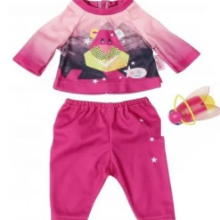 Baby Born Dukkeklær - Rosa nattøy og lommelykt