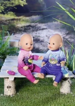 Baby Born Dukkeklær - Rosa nattøy og lommelykt