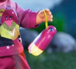 Baby Born Dukkeklær - Rosa nattøy og lommelykt