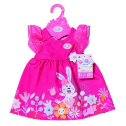 Baby Born Dukkeklær 43cm - Rosa Kjole m/ blomstermønster