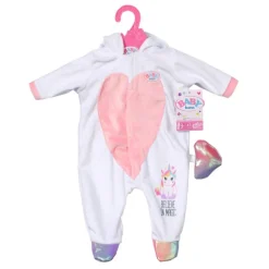 Baby Born Dukkeklær Onesize 43cm - Enhjørning Heldrakt