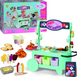 Baby Born Dukkeutstyr m/ lyd og lekemat 53x55x28cm - Snackbutikk