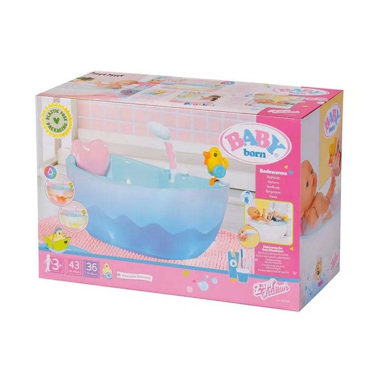 Baby Born Musikalsk Skumbadekar m/ lyd, lys og badeleke