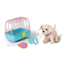 BABY born My Lucky Dog Interaktiv Hund m/ bur og tilbehør