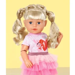BABY Born Play & Style Dukke 43cm - Søster m/ blondt hår