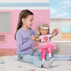 BABY Born Play & Style Dukke 43cm - Søster m/ blondt hår