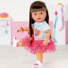 BABY Born Play & Style Dukke 43cm - Søster m/ brunt hår