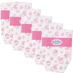 Baby Born Utstyr - 5 pakning med bleier