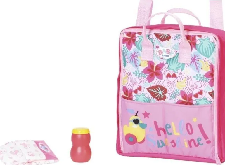 Baby Born Utstyr - Holiday Ryggsekk med stelleteppe