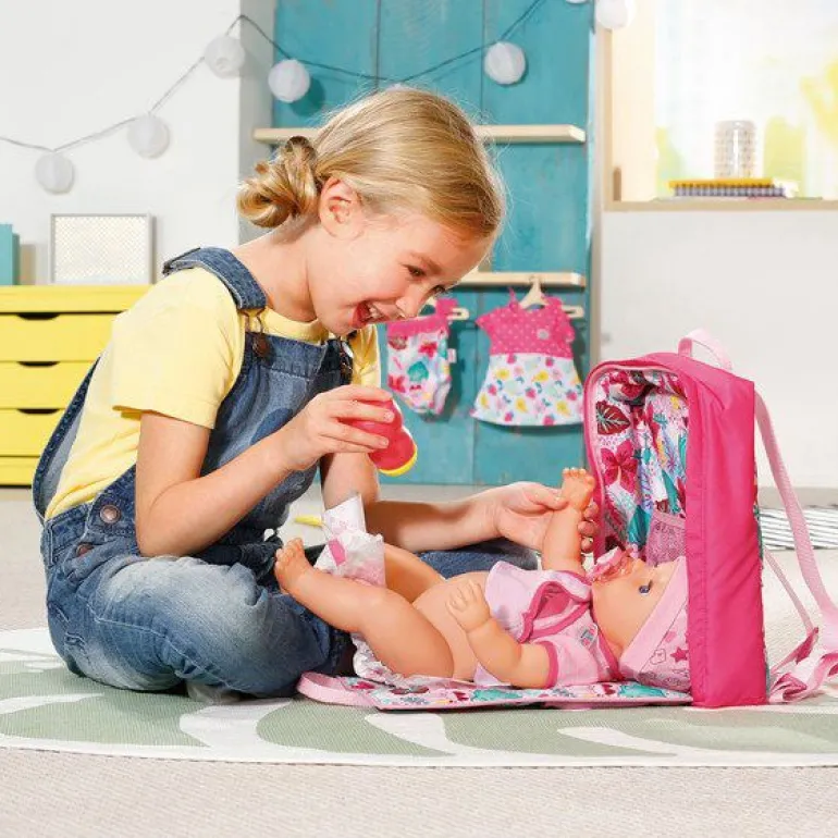 Baby Born Utstyr - Holiday Ryggsekk med stelleteppe