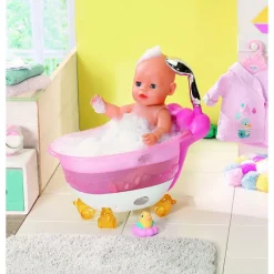 Baby Born Utstyr - Rosa Badekar med badeleke
