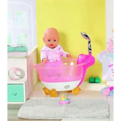 Baby Born Utstyr - Rosa Badekar med badeleke