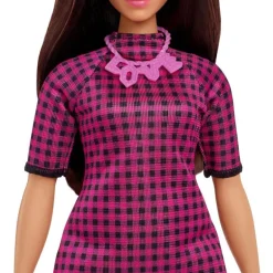 Barbie Fashionista Dukke #88 - Rosa og Svart Rutekjole