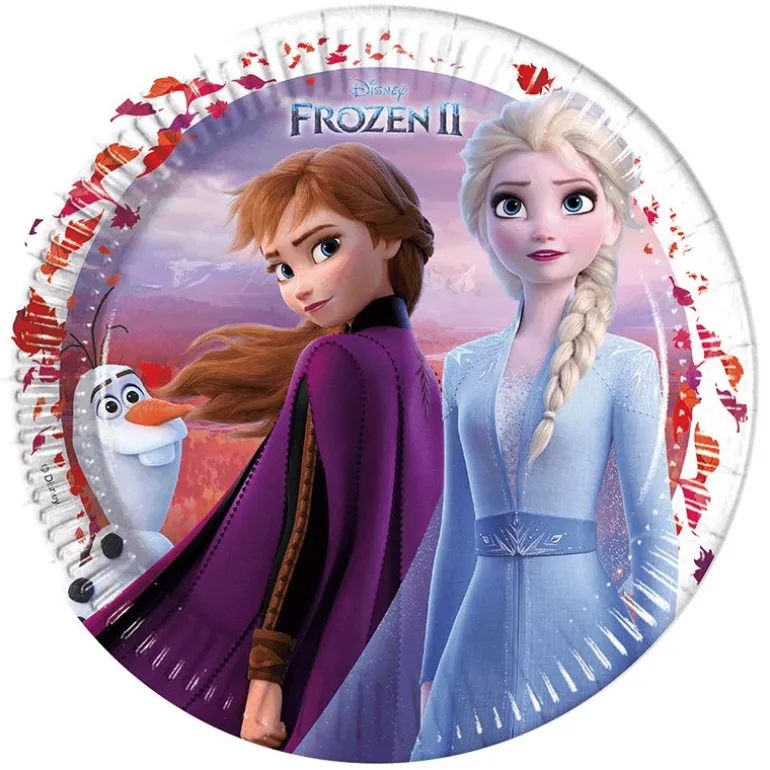 Disney Frost 2 Papptallerken 23 cm - 8 stk