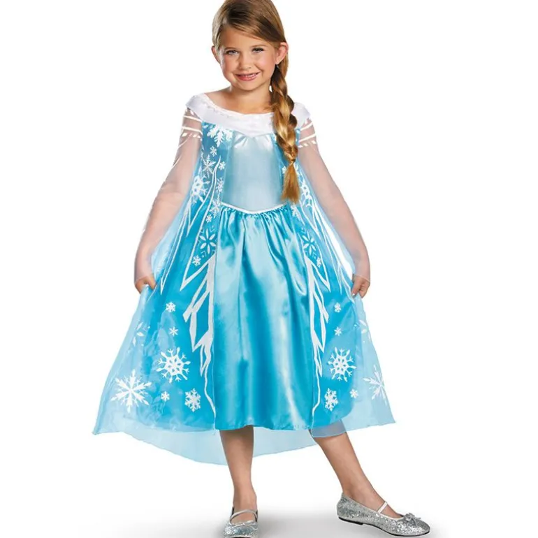 Disney Frost Elsa Deluxe Kostyme 3-4 år (94-109 cm)