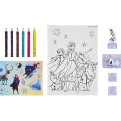 Disney Frost Kreativt Tegnesett m/ 10 motiver