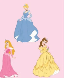 Disney Prinsesse Veggdekor 3stk