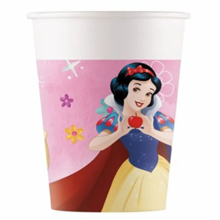 Disney Prinsesser Pappkopper 2 dl - 8 stk