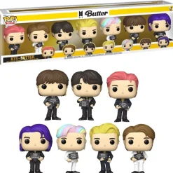 Funko POP! Rocks: BTS Butter - 7-Pakning med BTS figurer