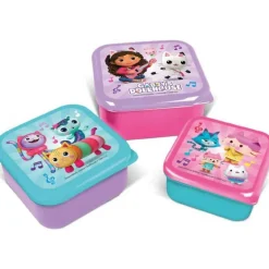 Gabby's Dollhouse 3-Pakning Snack/Matboks