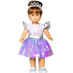 Heless Dukkeklær 35-45 cm - Enhjørningkjole m/ paljetter