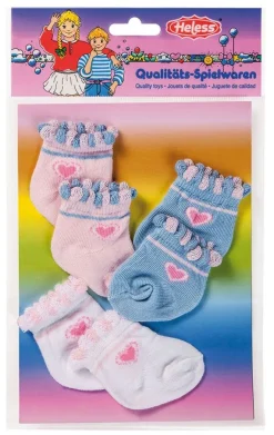 Heless Dukkeklær 35-45 cm - 3-pakning med sokker
