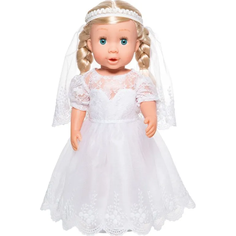 Heless Dukkeklær 28-35 cm - "Sissi" Brudekjole med slør