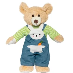 Heless Dukkeklær 35-45cm - "Bunny Lou" Snekkerbukse og Stripete Genser