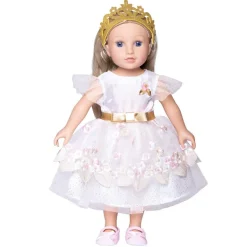 Heless Dukkeklær 28-35cm - Prinsessekjole m/ tiara
