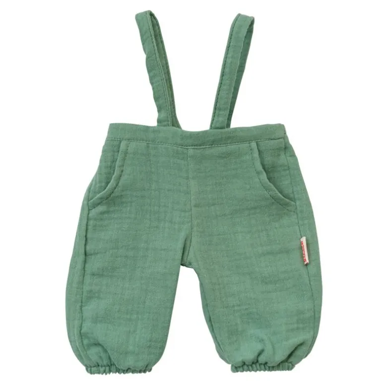 Heless Organic Cotton Dukkeklær 28-35cm - Grønn Snekkerbukse