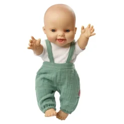 Heless Organic Cotton Dukkeklær 28-35cm - Grønn Snekkerbukse