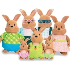 Li'l Woodzeez figurer - Kanin familie med besteforeldre