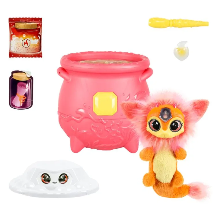 Magic Mixies Magical Gem Overraskelsesplysj - Ild Magi