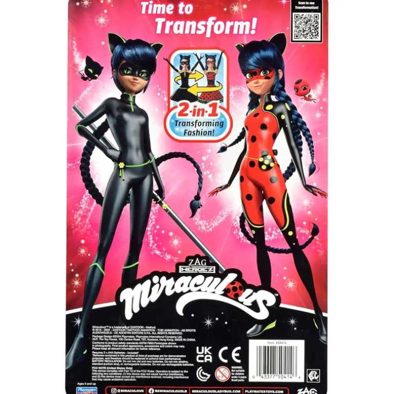 Miraculous Fashion Hero Switch Dukke 26cm - Ladynoir / Bugnoir