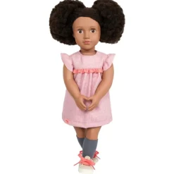 Our Generation Dukke 46 cm - Rochelle m/ rosa kjole